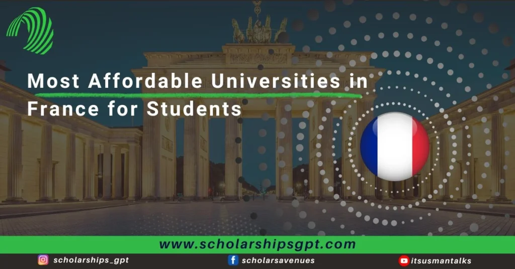 Affordable Public Universities in France