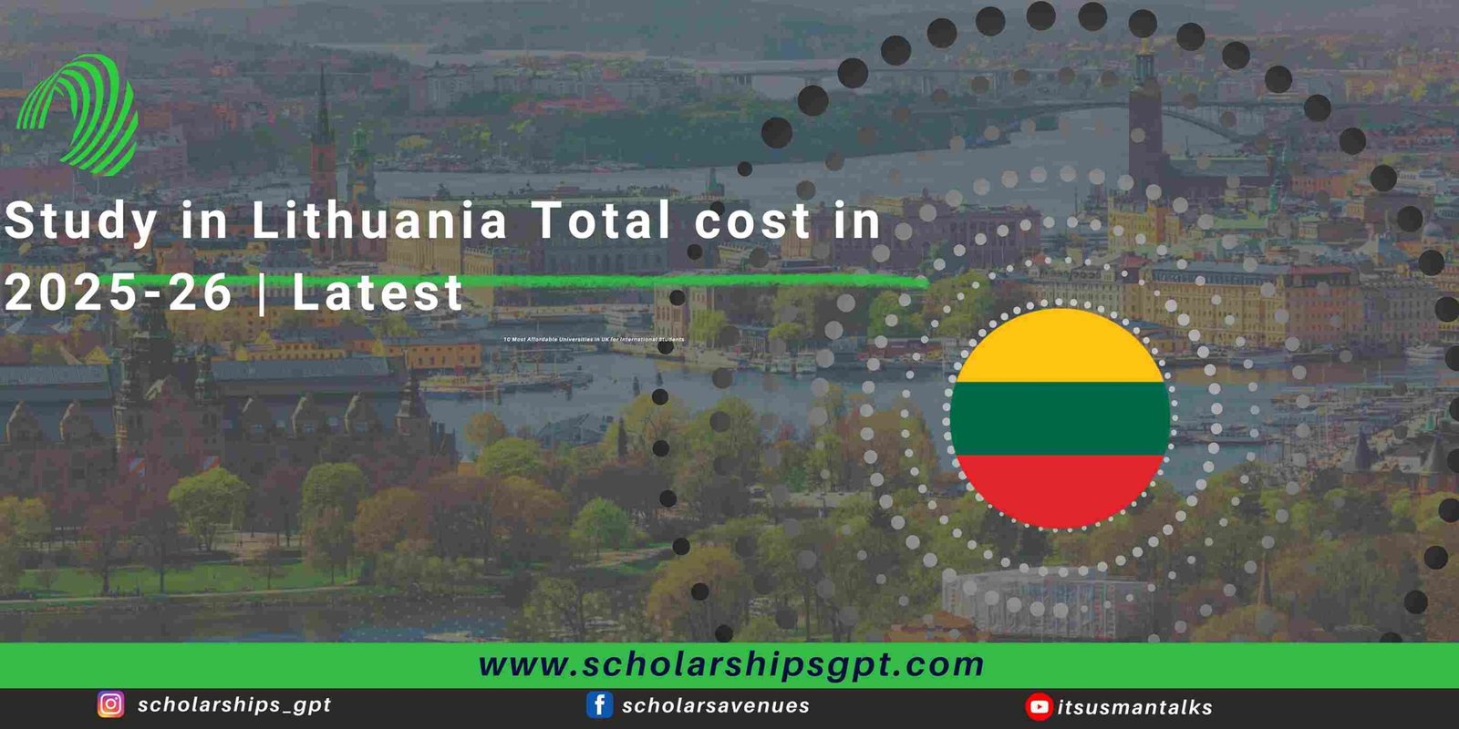 Study in Lithuania Total cost