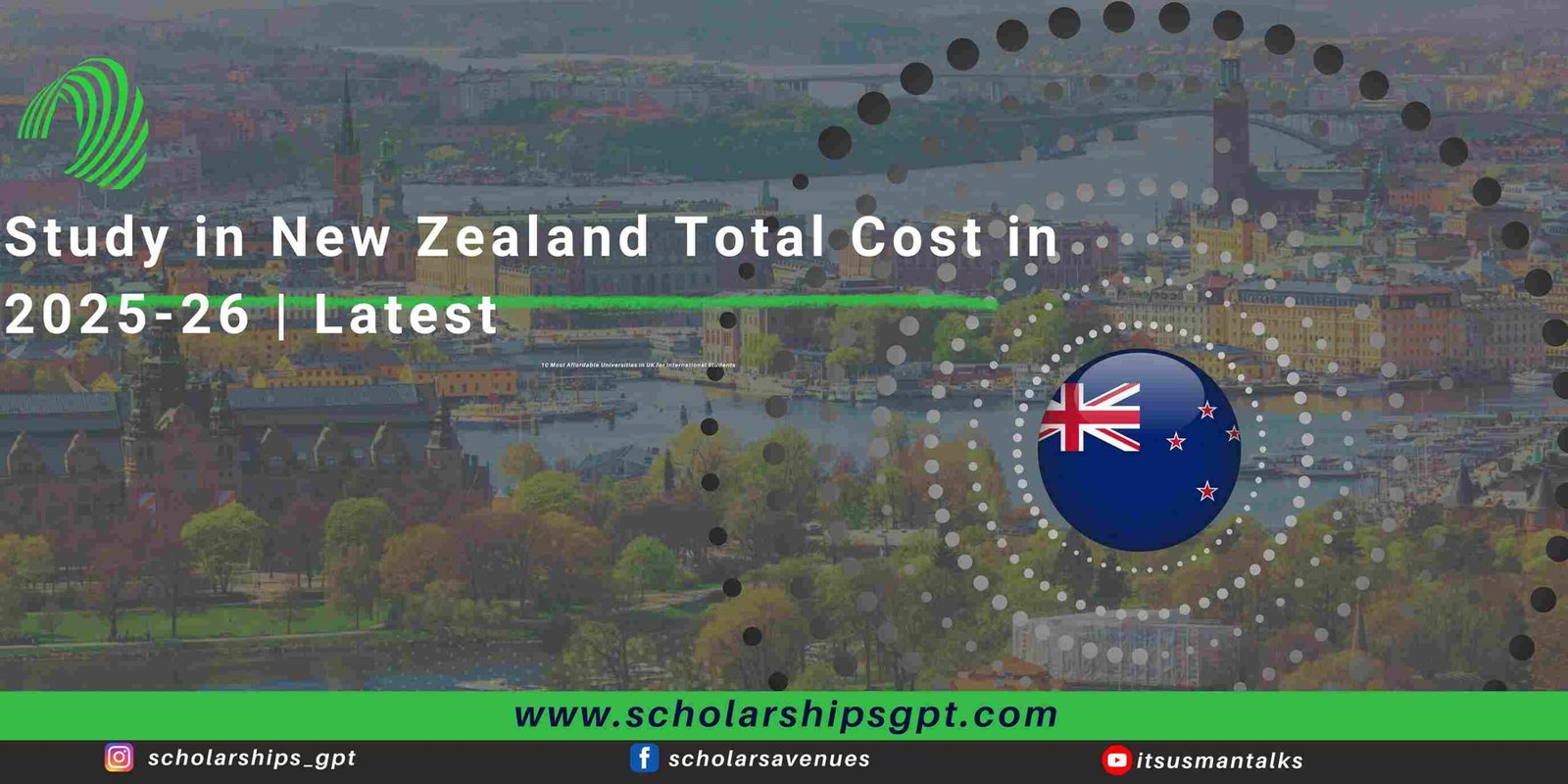 Study in New Zealand Total cost